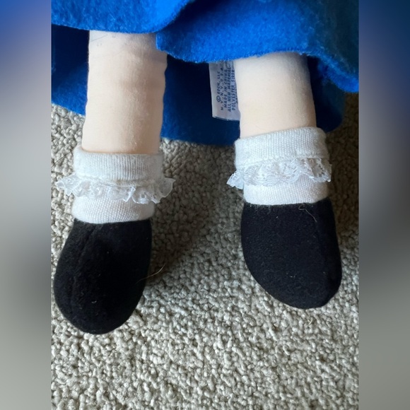 EDEN Madeline Doll 1994 Eden Rag Yellow Hat Blue Coat 15" RARE - Picture 6 of 10